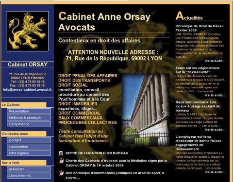 Refonte du site internet de Anne Orsay Avocats