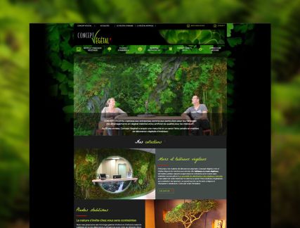 Création du site internet de Concept Vegetal