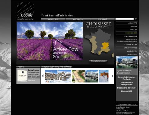 Création et refonte du site internet de Bauvey Immobilier