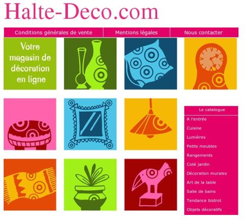 Cr�ation du site internet de HalteDeco
