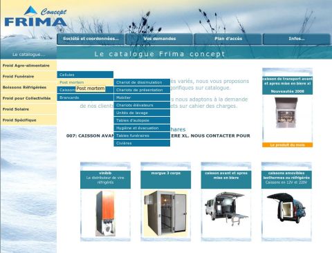 Refonte du site internet de Frima concept