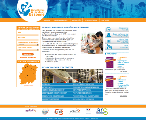 Création du site internet Compétences Handicap Essonne