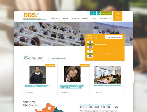 Espace collaboratif et site internet ADGS par Taonix