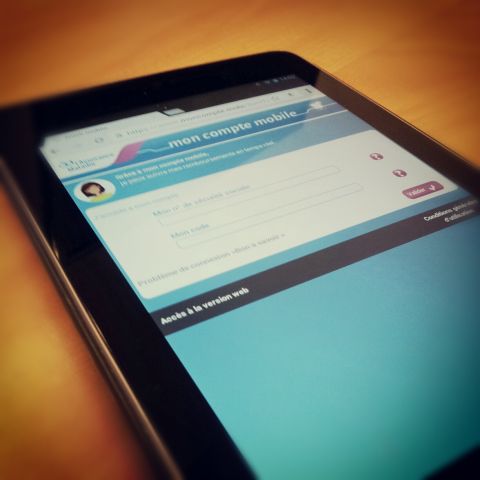 Une version mobile du site Ameli.fr