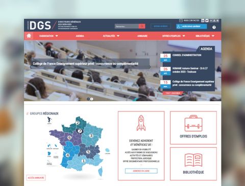 Espace collaboratif et site internet ADGS par Taonix