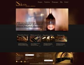 Nouveau site internet Soluvin (Champagne Ruinart de Lyon)