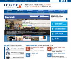 Page d'accueil du site www.ifbtpra.com