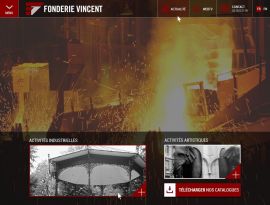 Refonte du site internet de Fonderie Vincent, responsive design
