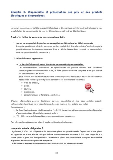 Guide des bonnes pratiques relatif à la distribution de produits électriques et électroniques sur Internet
