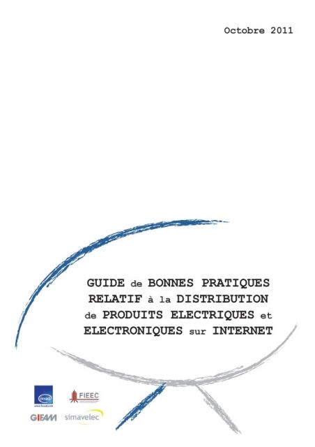 Guide des bonnes pratiques relatif à la distribution de produits électriques et électroniques sur Internet