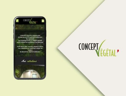 Site mobile Concept Végétal