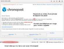 Exemple de phishing grossier